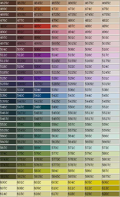 PANTONE International Color Card